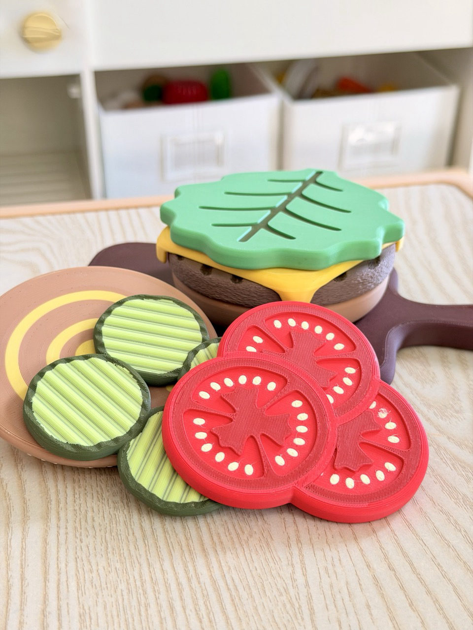 Hambúrguer Magnético - Brinquedo Montessori