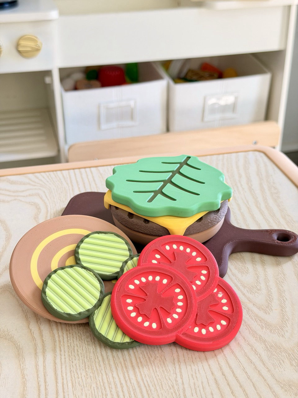 Hambúrguer Magnético - Brinquedo Montessori
