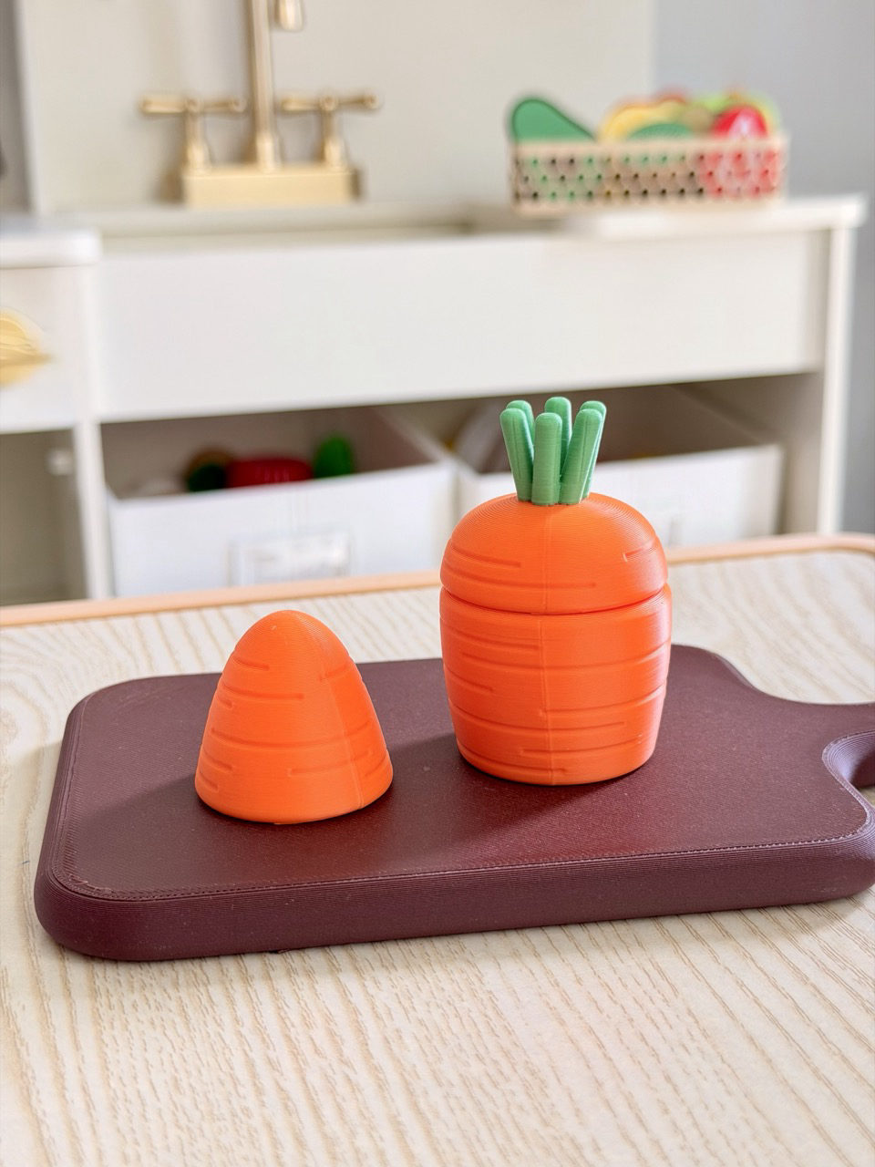 Magnetic Carrot - Montessori Toy