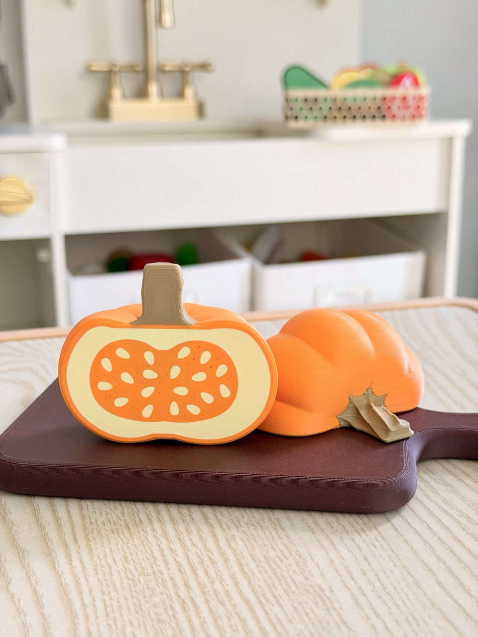 Abóbora Magnética - Brinquedo Montessori