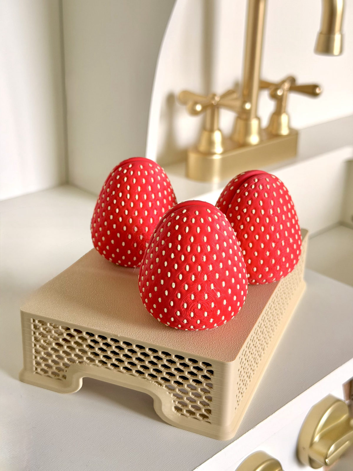 Magnetic Strawberry - Montessori Toy